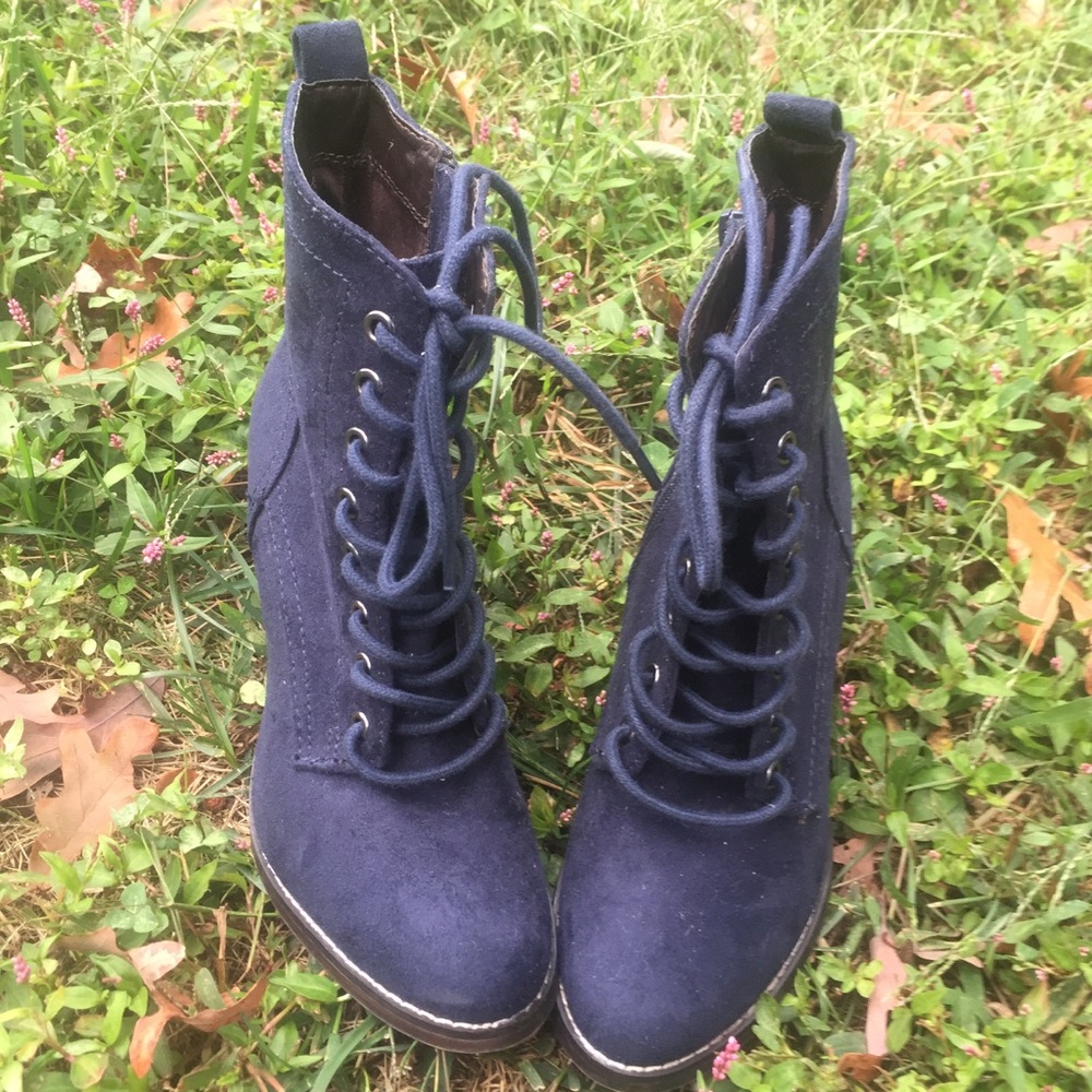 Navy Blue Boots